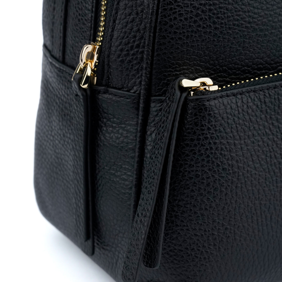 Rucsac  Coccinelle Alexis small din piele naturala - negru
