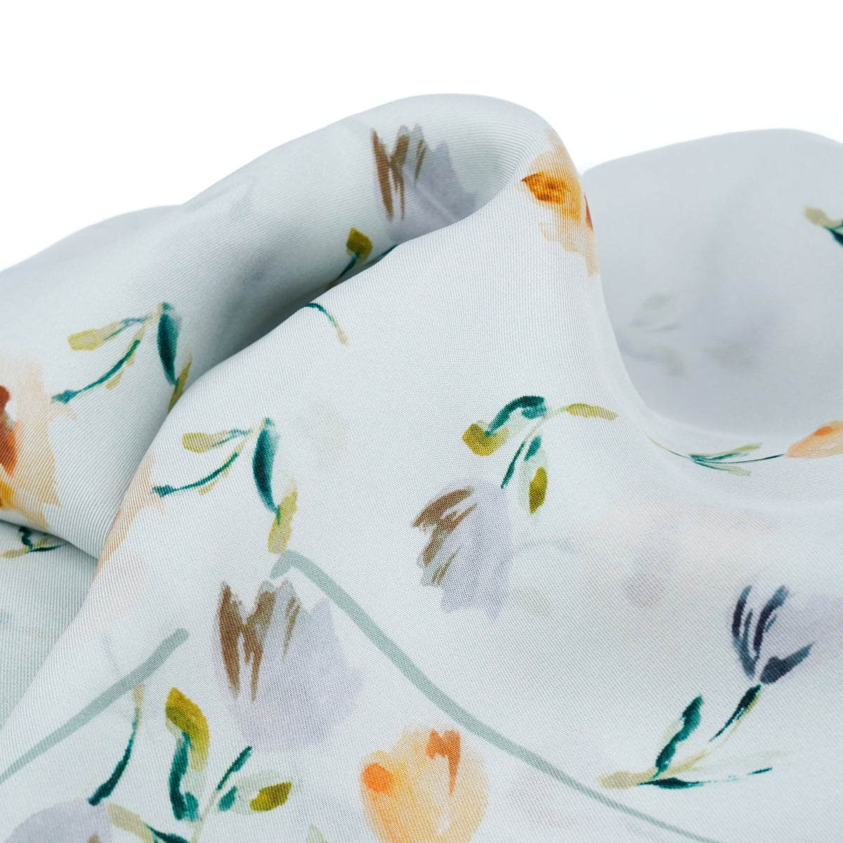 Eșarfă Furla din mătase naturală 90x90 cm – imprimeu floral
