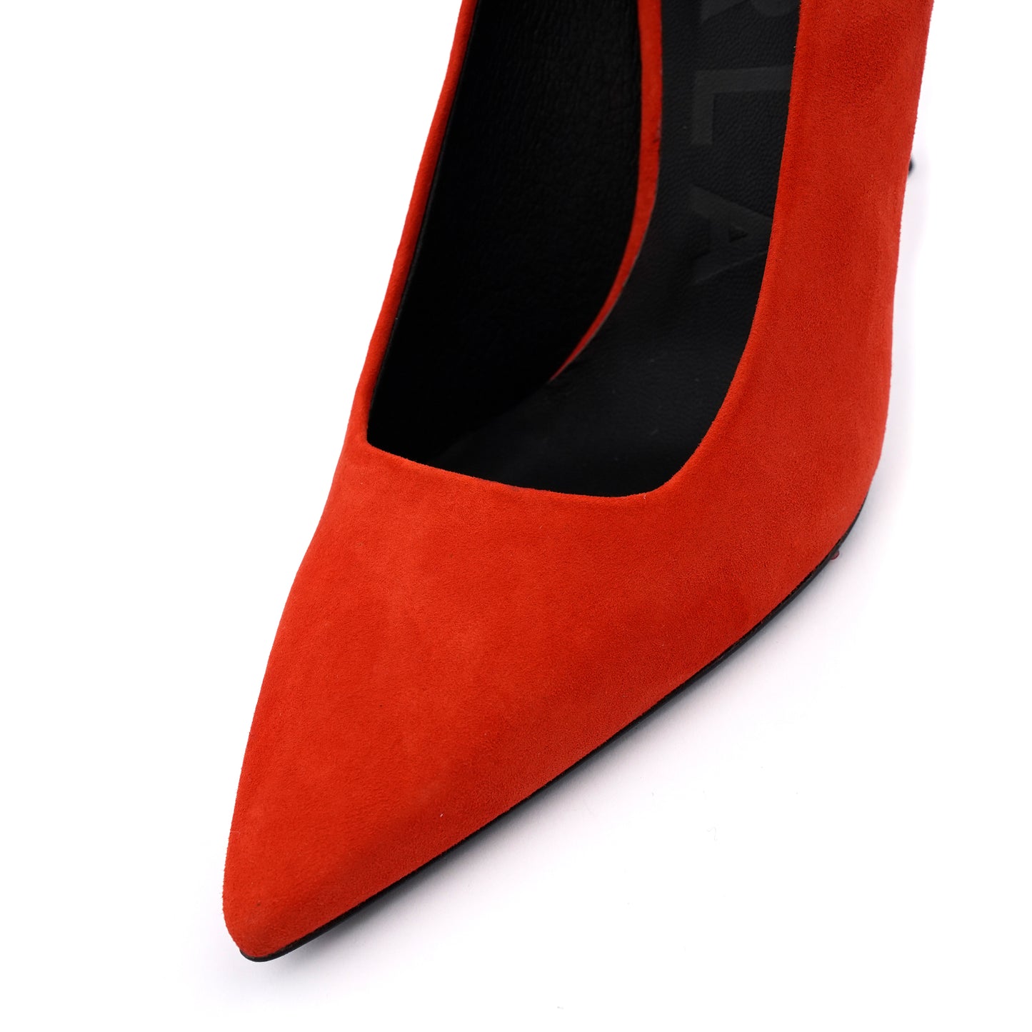 Pantofi cu toc  Furla Code Decollete din piele intoarsă