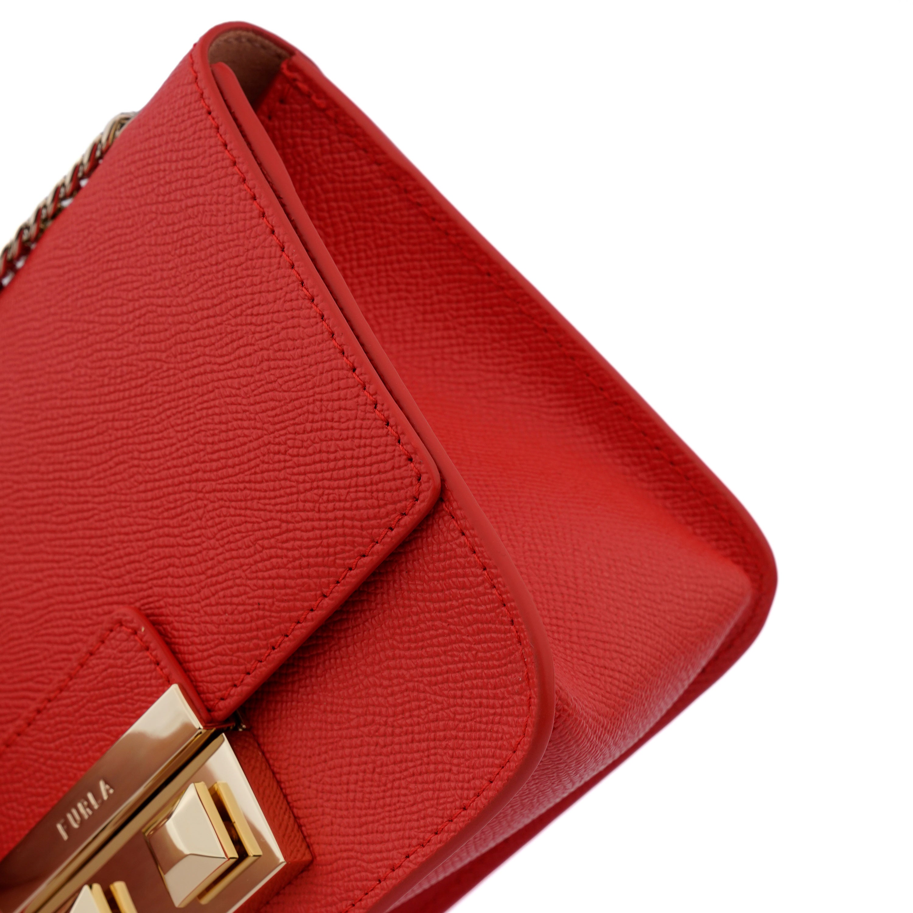 Geanta Furla Venere mini chain corai