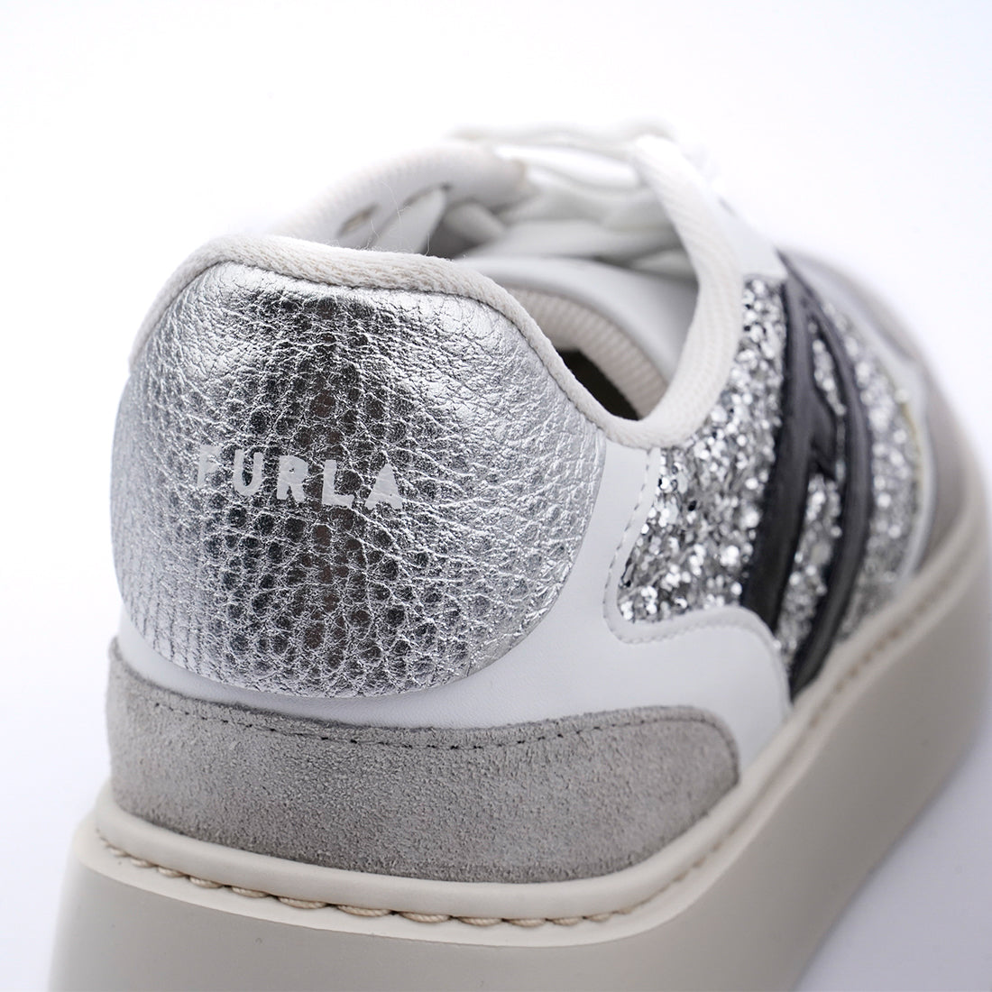 Furla Lace up Glitter Sneakers