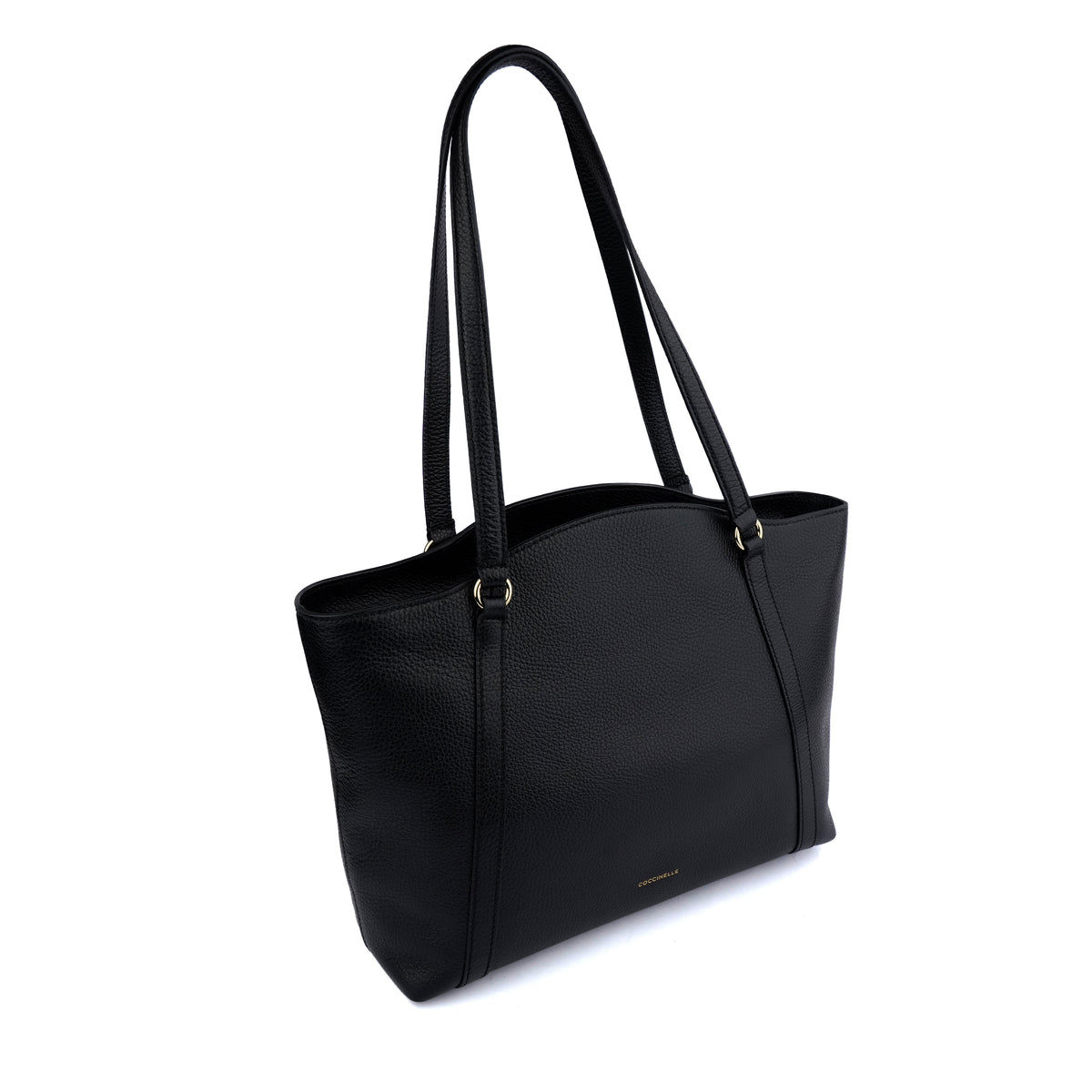 Geanta shopper din piele naturala Coccinelle Alexis- neagra