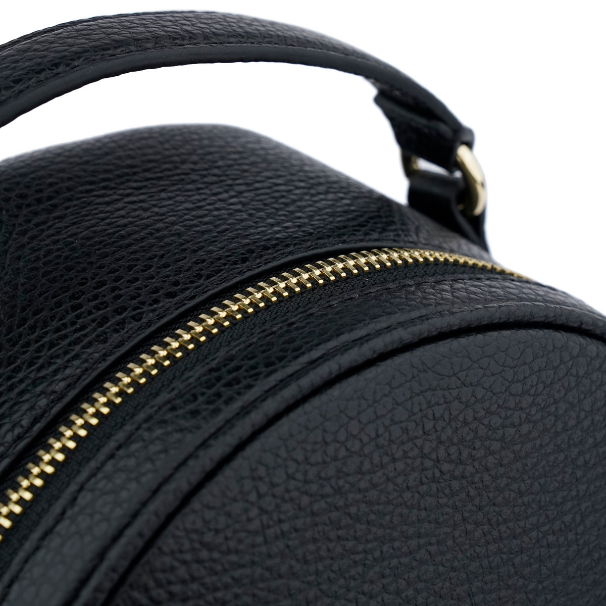 Rucsac  Coccinelle Alexis small din piele naturala - negru