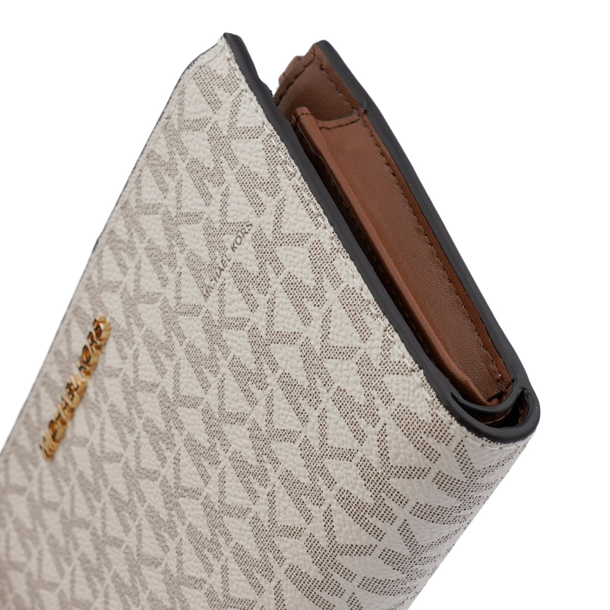 Portofel Michael Kors double-zip vanilla