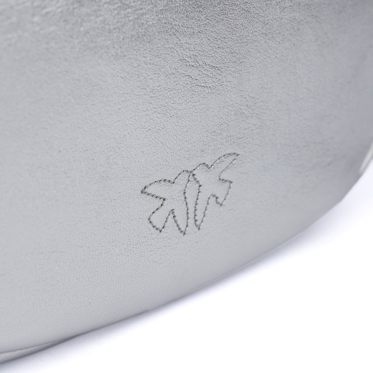 Geanta Pinko Saddle micro silver