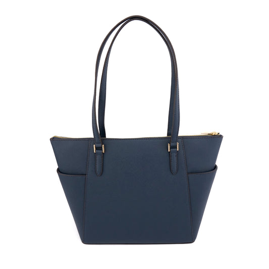 Geanta shopper Michael Kors Charlotte blue navy