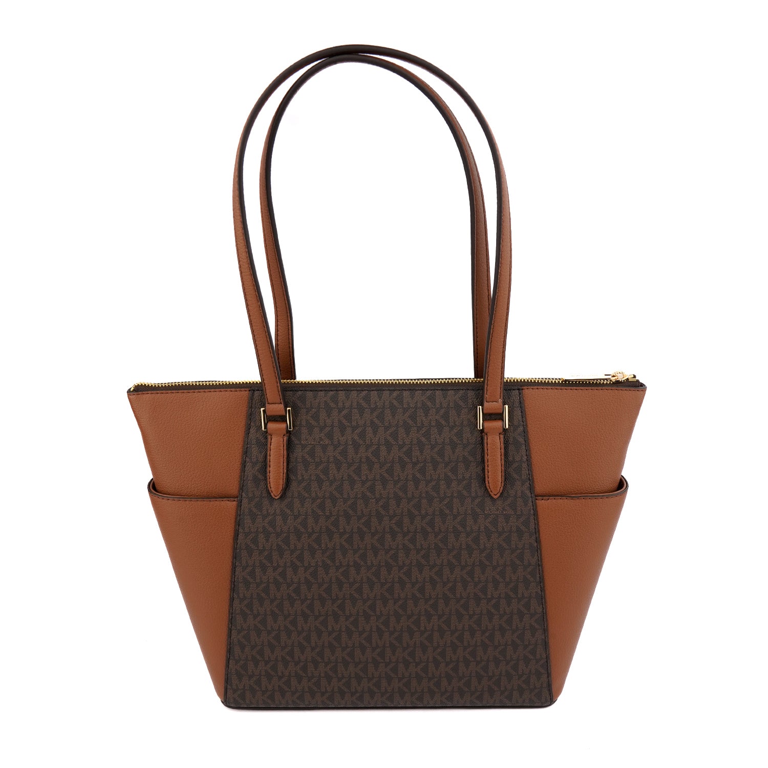 Geanta Michael Kors Charlotte logo brown
