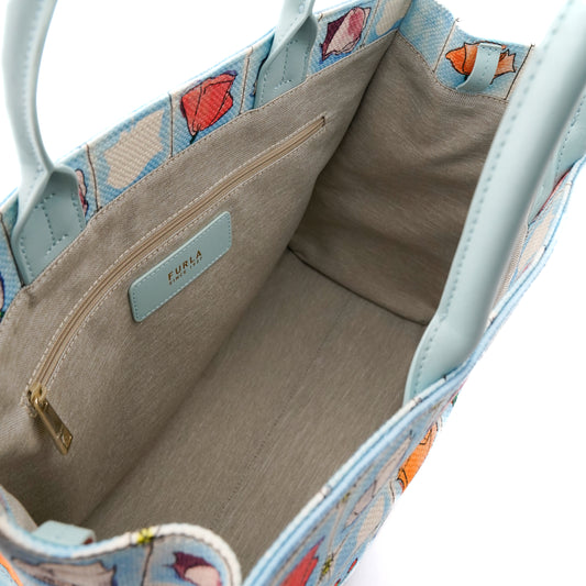 Geantă Furla Opportunity large tote jaquard