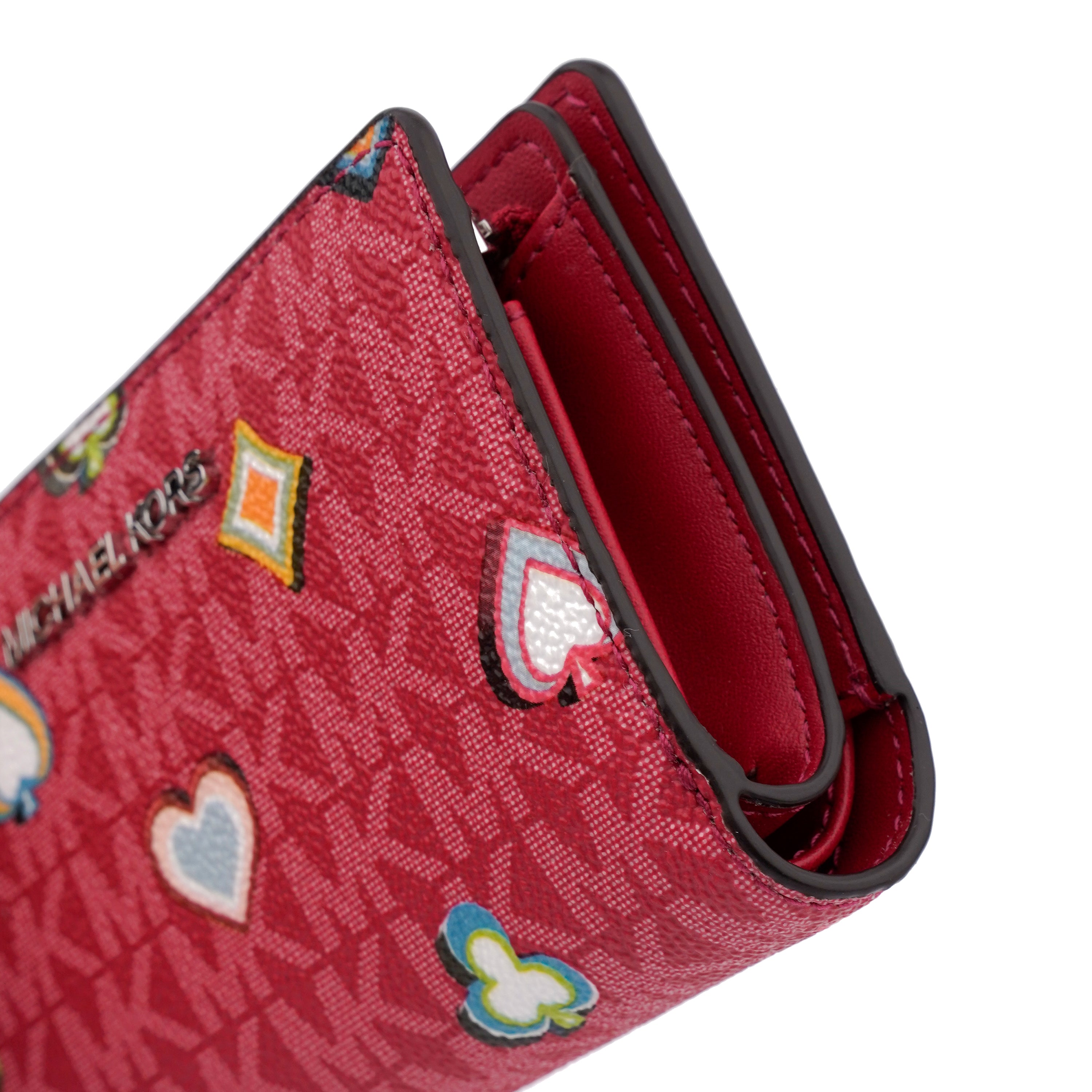 Portofel Michael Kors heart red