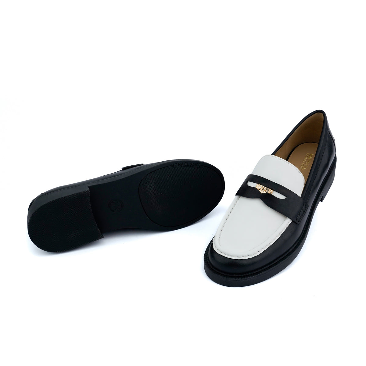 Pantofi stil loafers din piele naturala Michael Kors Eden