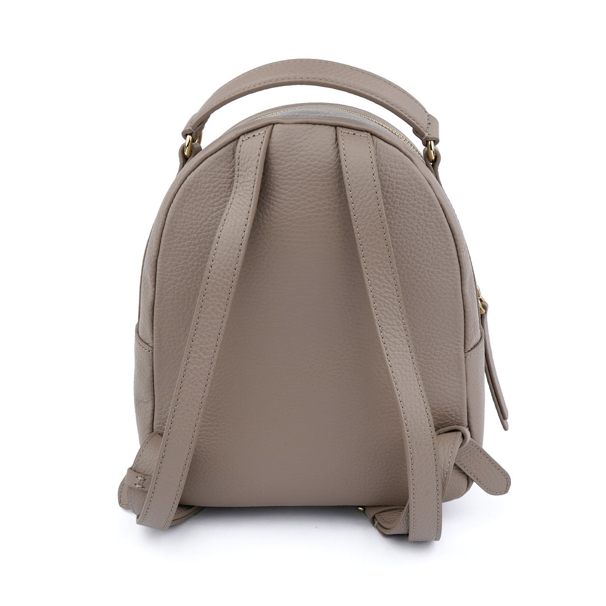 Rucsac Coccinelle Alexis small din piele naturala - Taupe