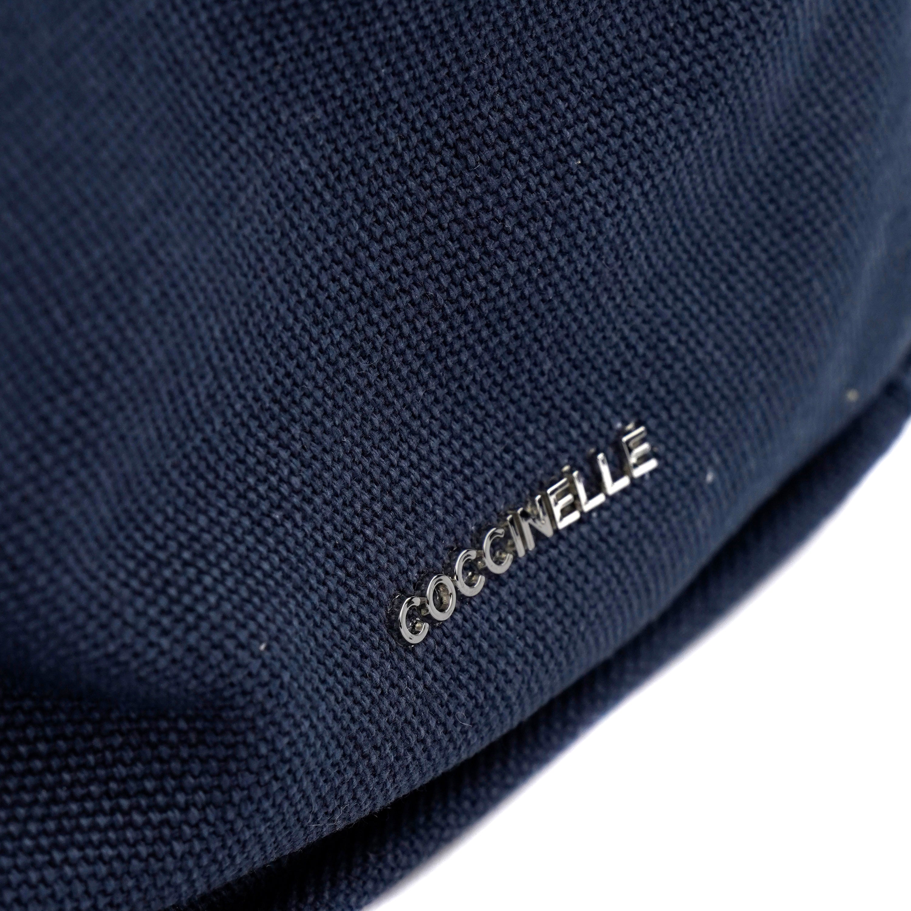 Geanta , Coccinelle shopper canvas Berry bleumarine