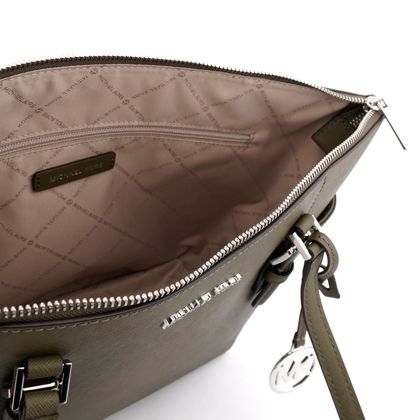 Geanta shopper Michael Kors Charlotte olive