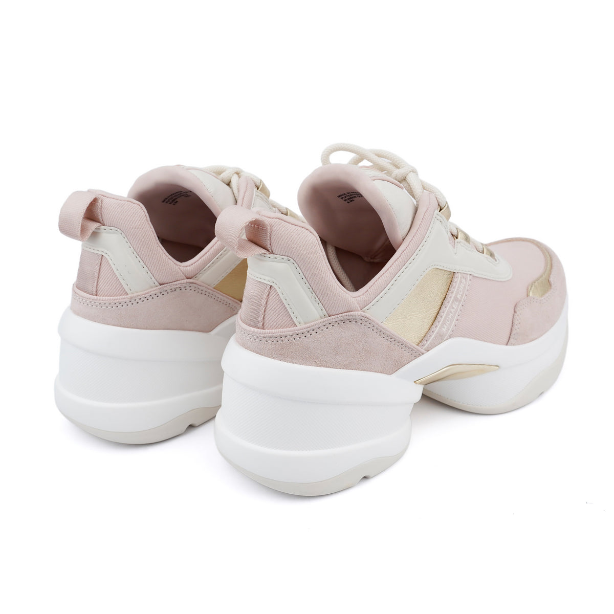 Pantofi sport Michael Kors Olympia cu platformă – Roz pudră