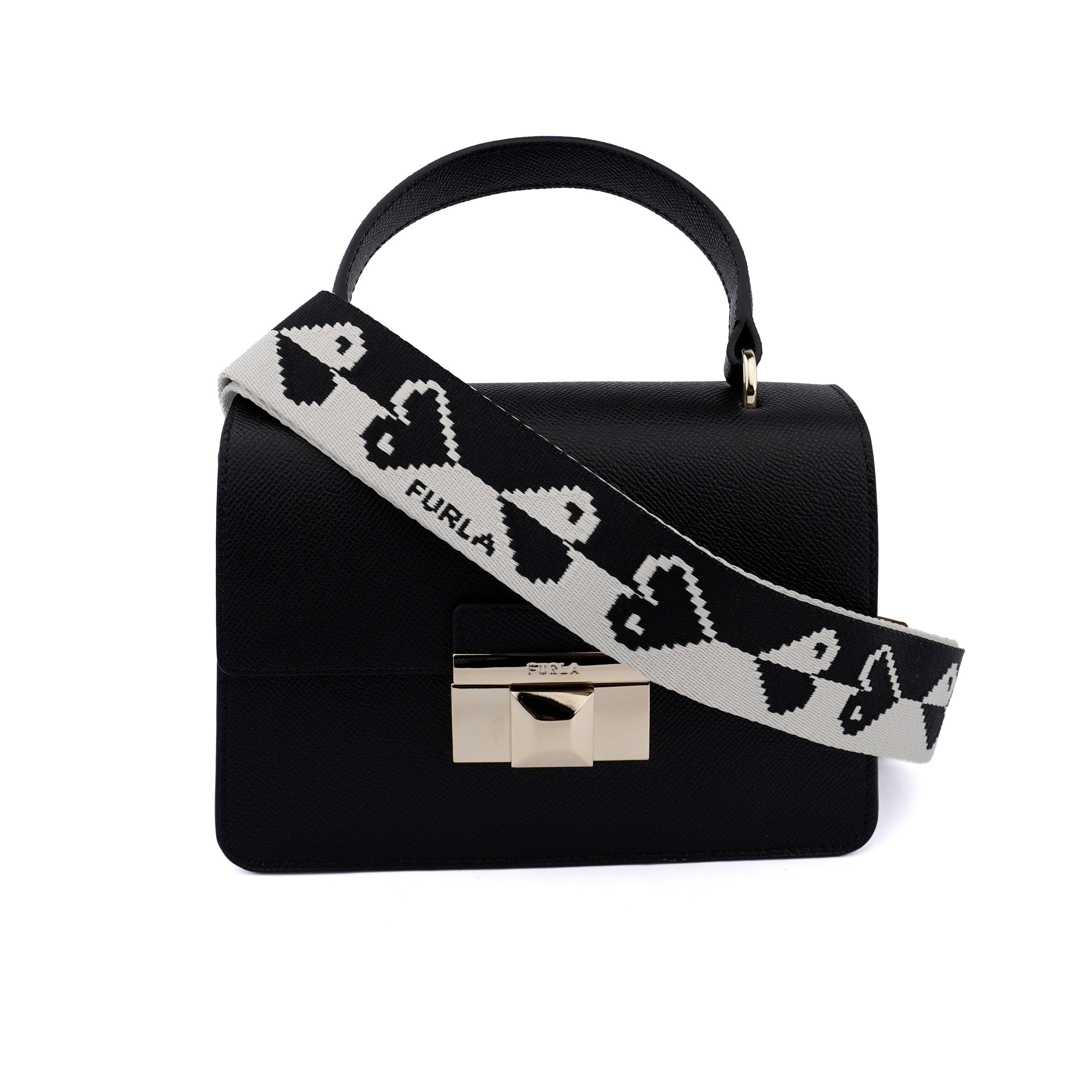 Geantă  Furla Venere top handle neagra