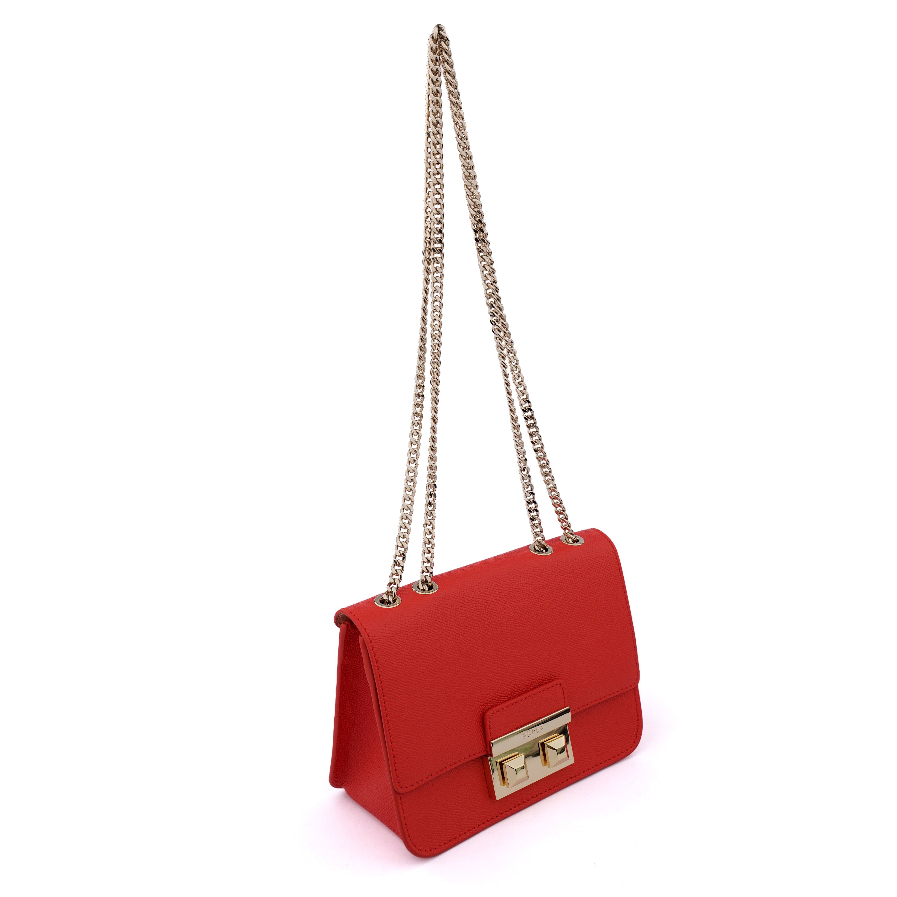 Geanta Furla Venere mini chain corai