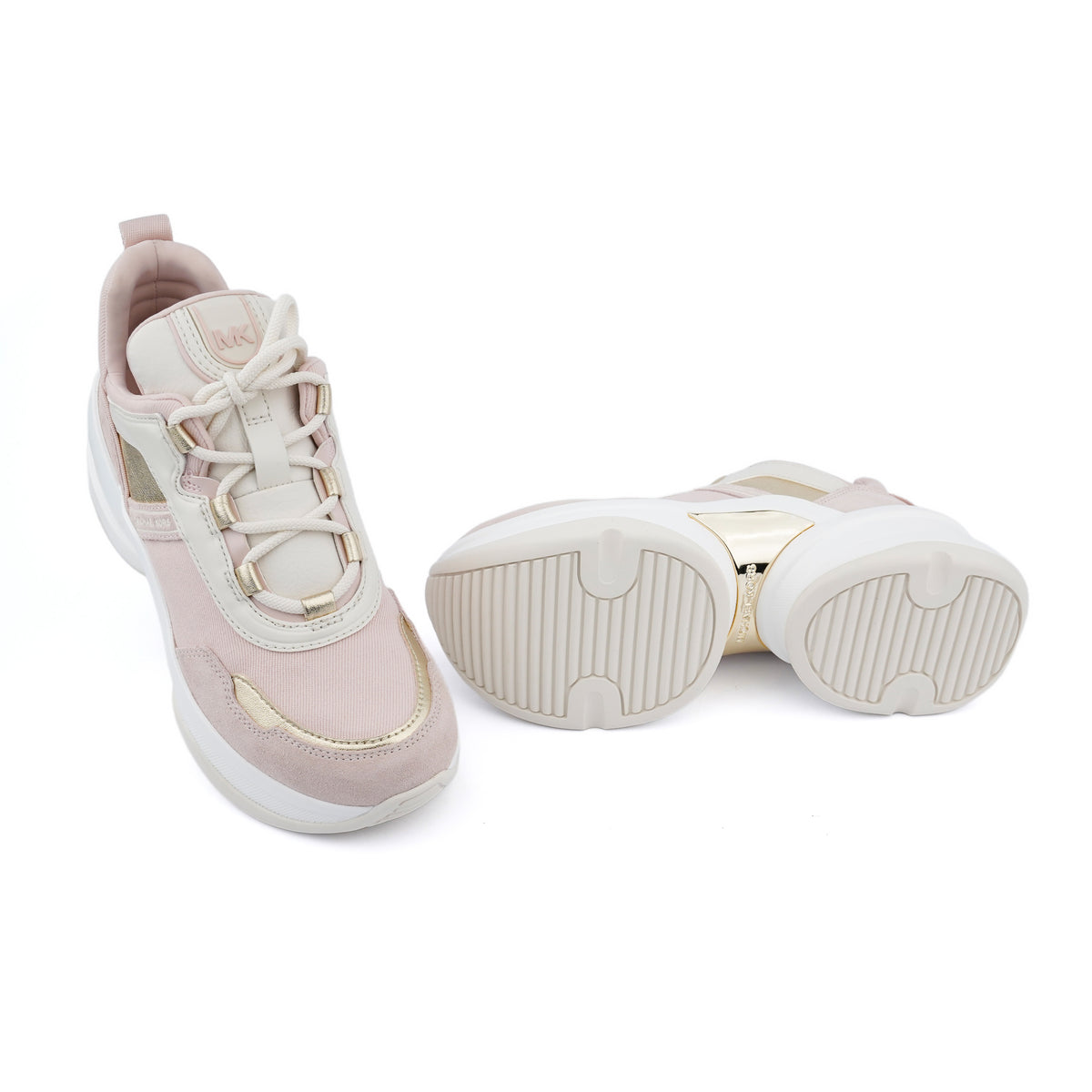 Pantofi sport Michael Kors Olympia cu platformă – Roz pudră