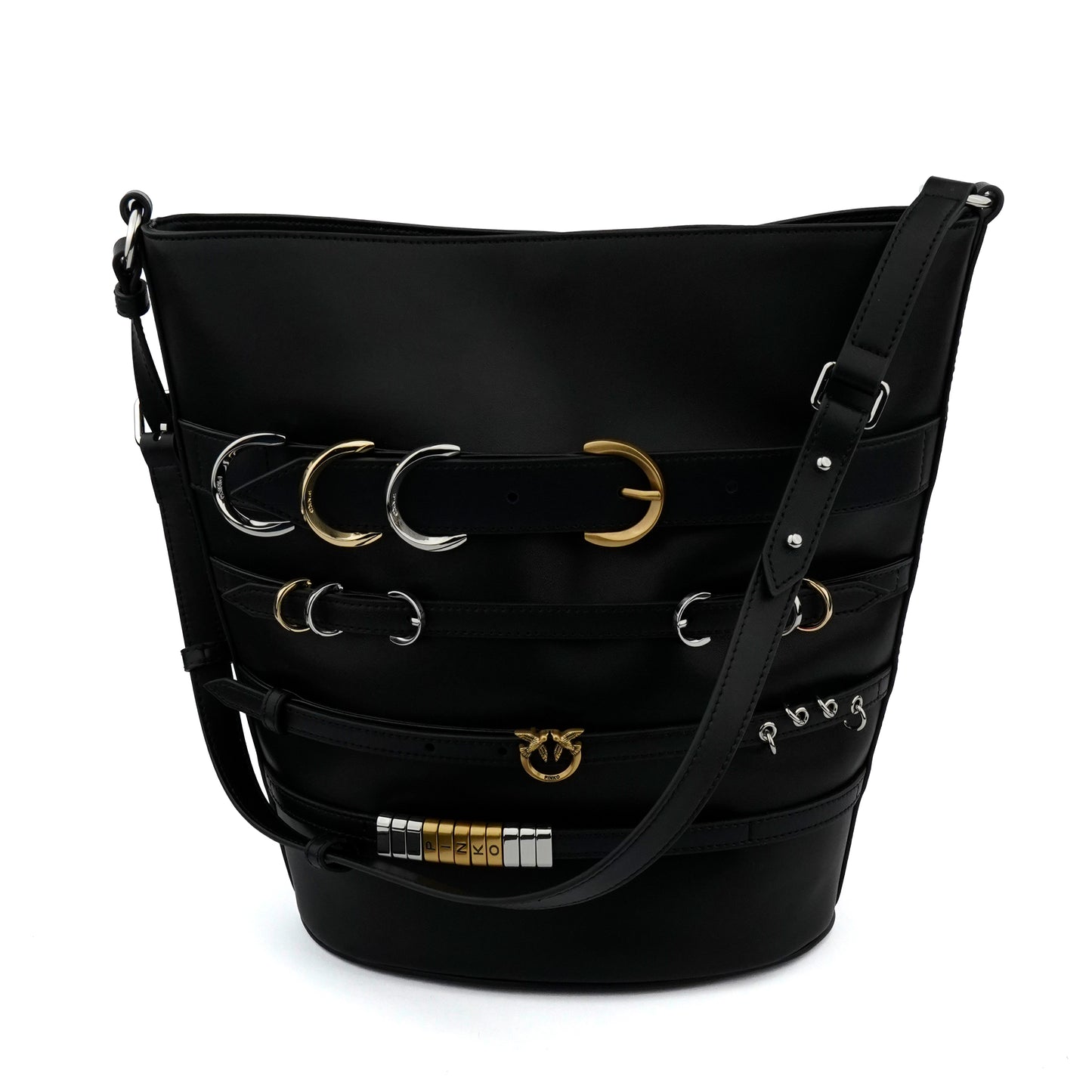 Geantă  Pinko Belts large strapped bucket