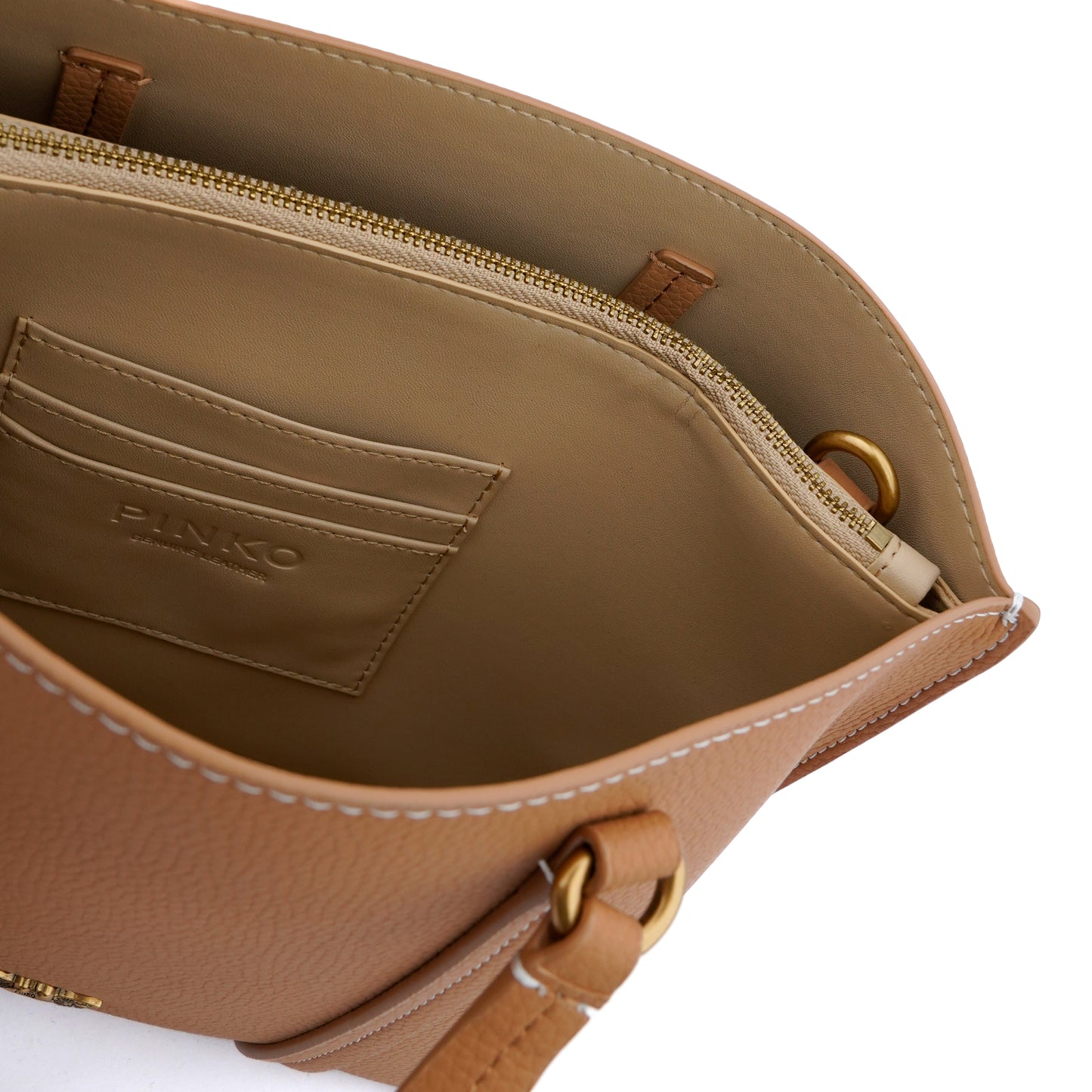 Geantă tote crossbody Pinko Carrie small brown