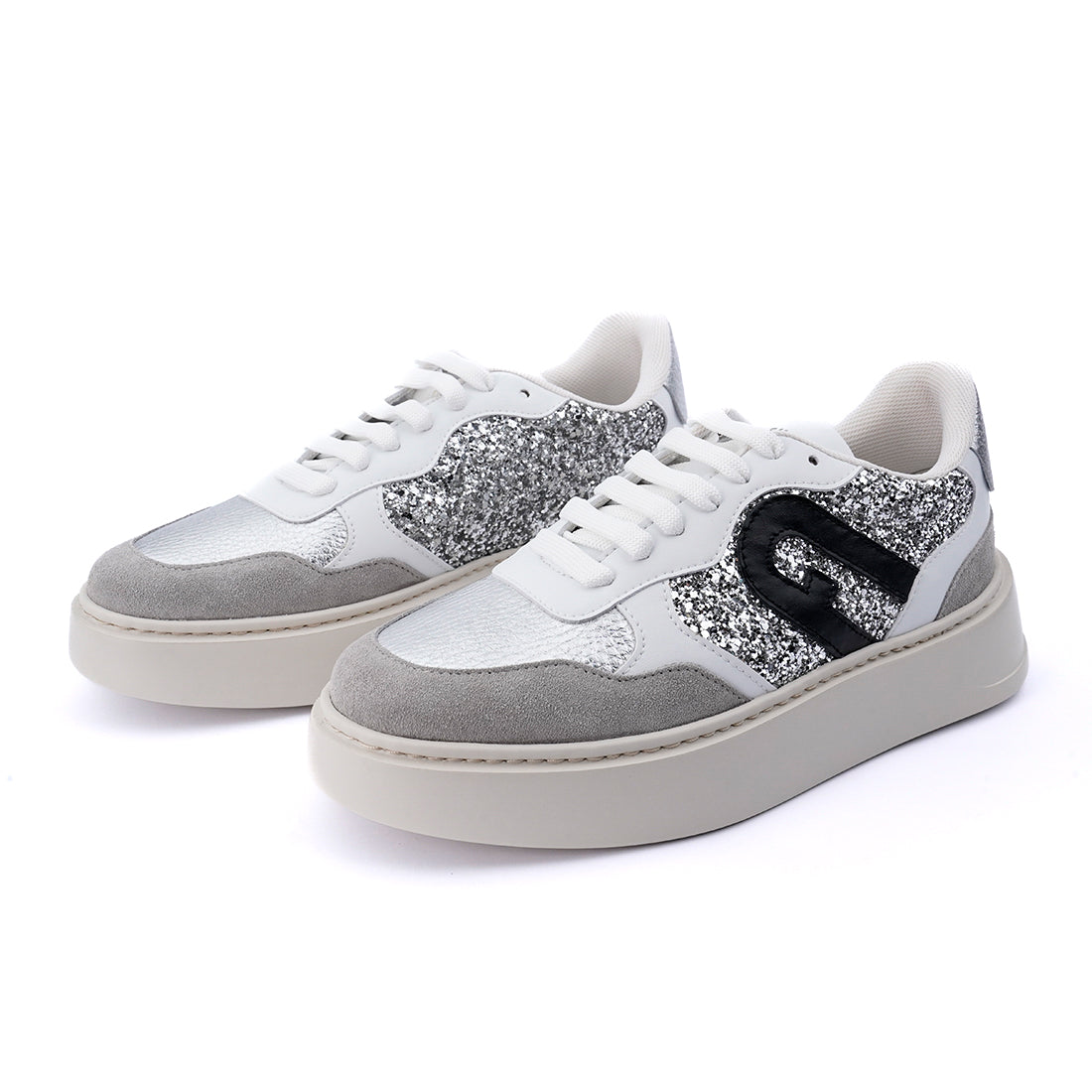 Furla Lace up Glitter Sneakers