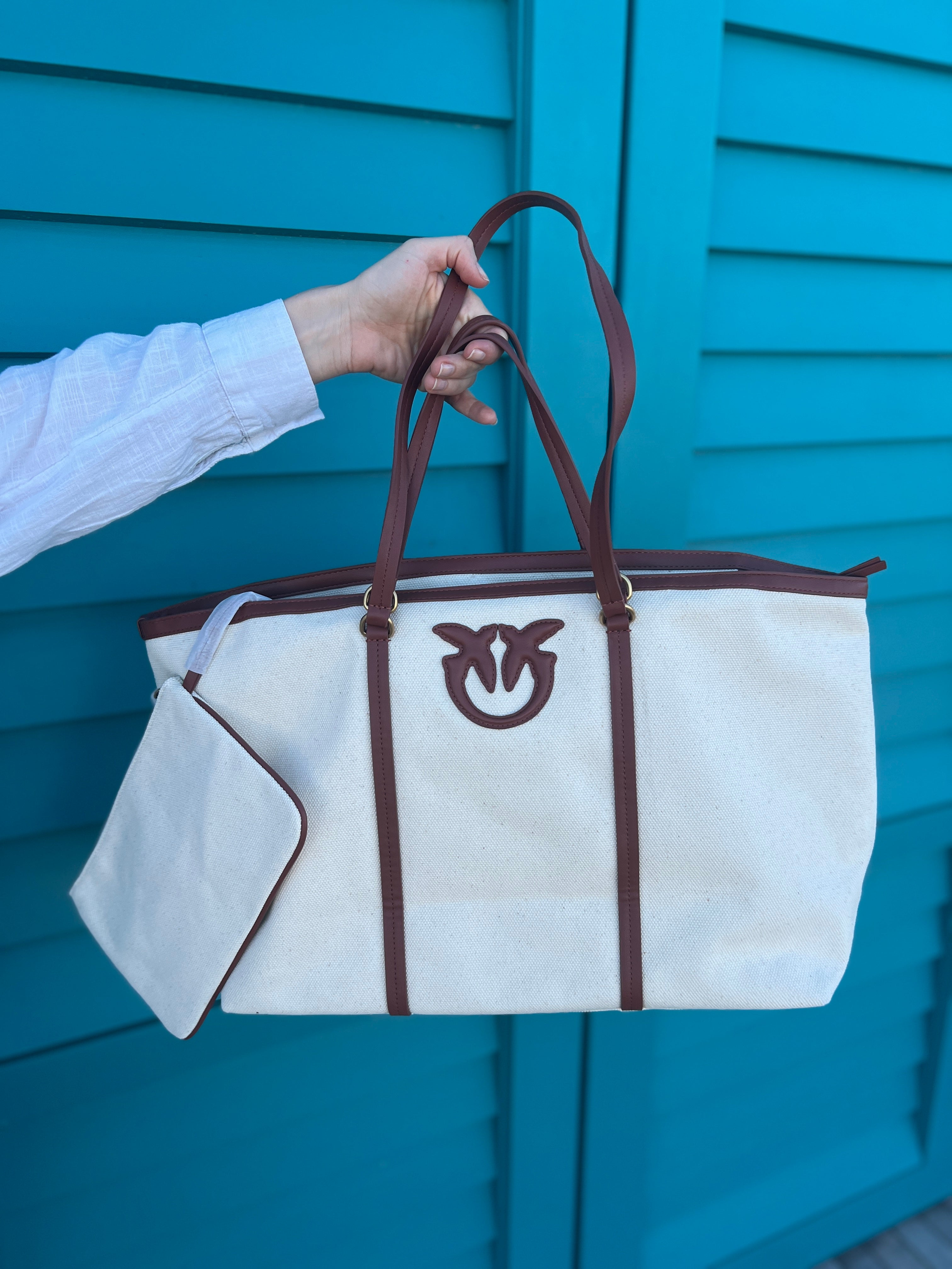 Pinko Miranda shopper Extra material brown