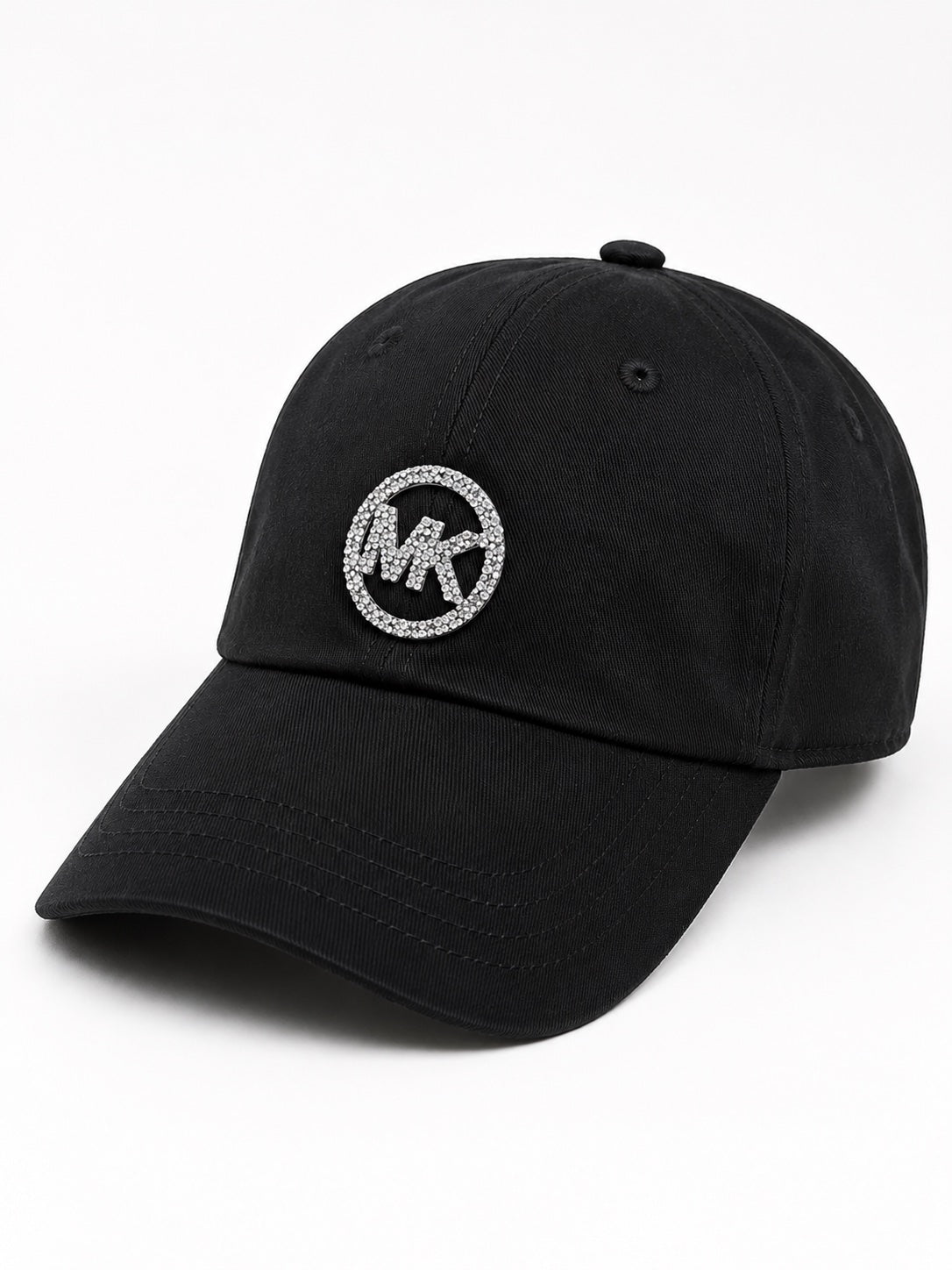 Șapcă Michael Kors neagră cu logo strălucitor