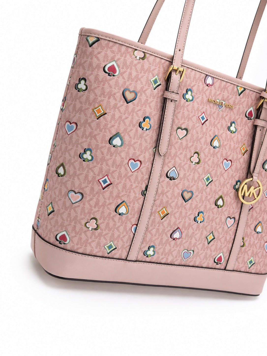 Geantă Michael Kors Tote Damă cu Print Jet Set Travel – Roz