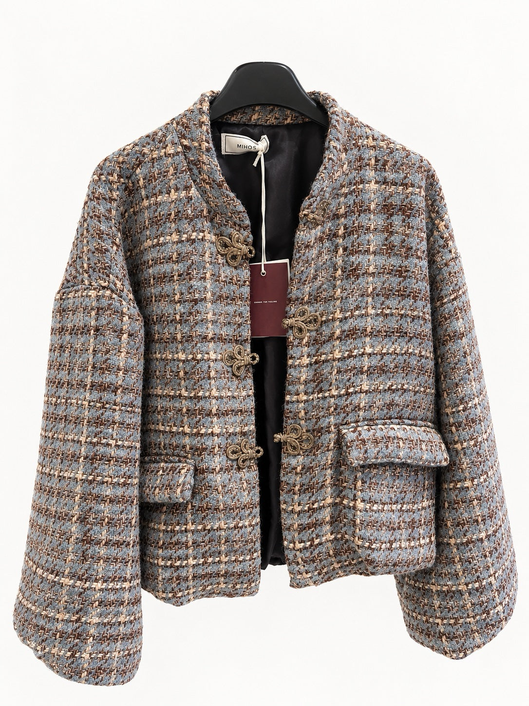 Jachetă Damă MIHO'S din Tweed, Croială Oversized