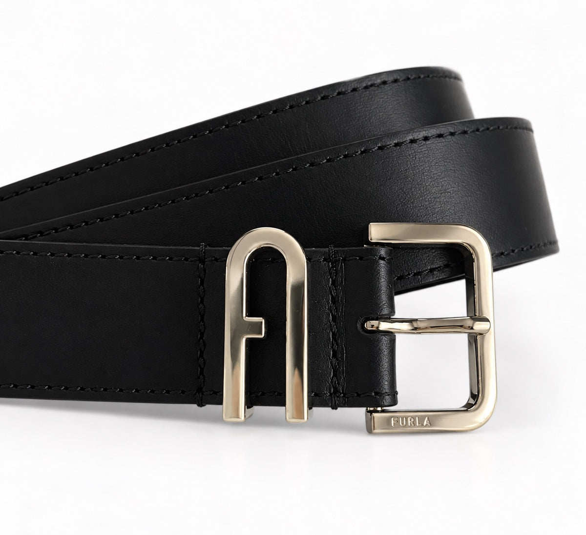 Curea damă Furla Camelia – Piele naturală, Negru