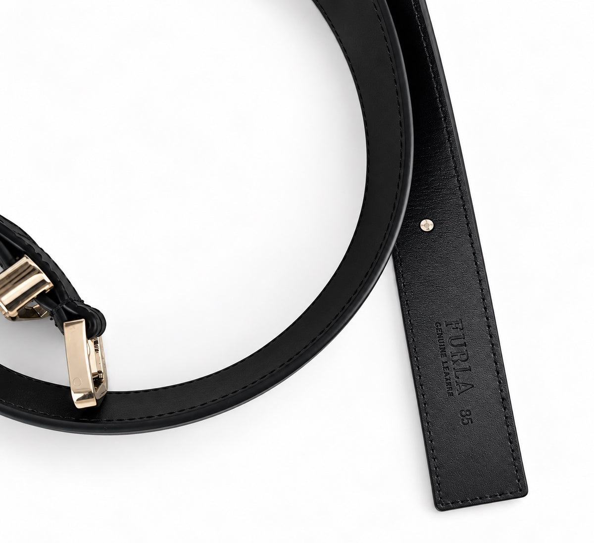 Curea damă Furla Camelia – Piele naturală, Negru