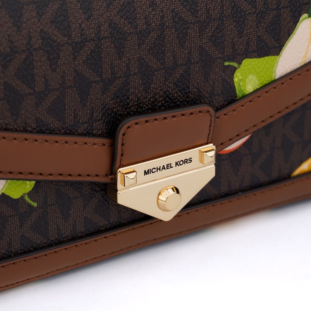 Geantă Michael Kors Soho small Summer Fruits,maro