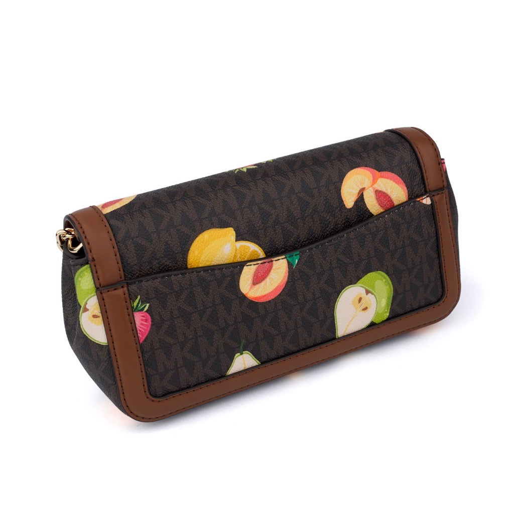 Geantă Michael Kors Soho small Summer Fruits,maro