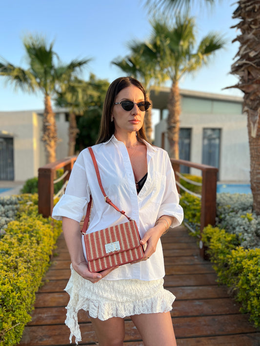 Geanta sholder Furla 1972 mini rafia