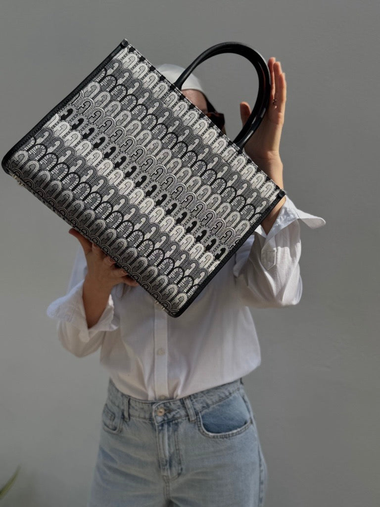 Furla Opportunity Large Jacquard | Geantă Tote Elegantă Damă
