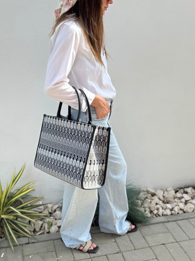 Furla Opportunity Large Jacquard | Geantă Tote Elegantă Damă