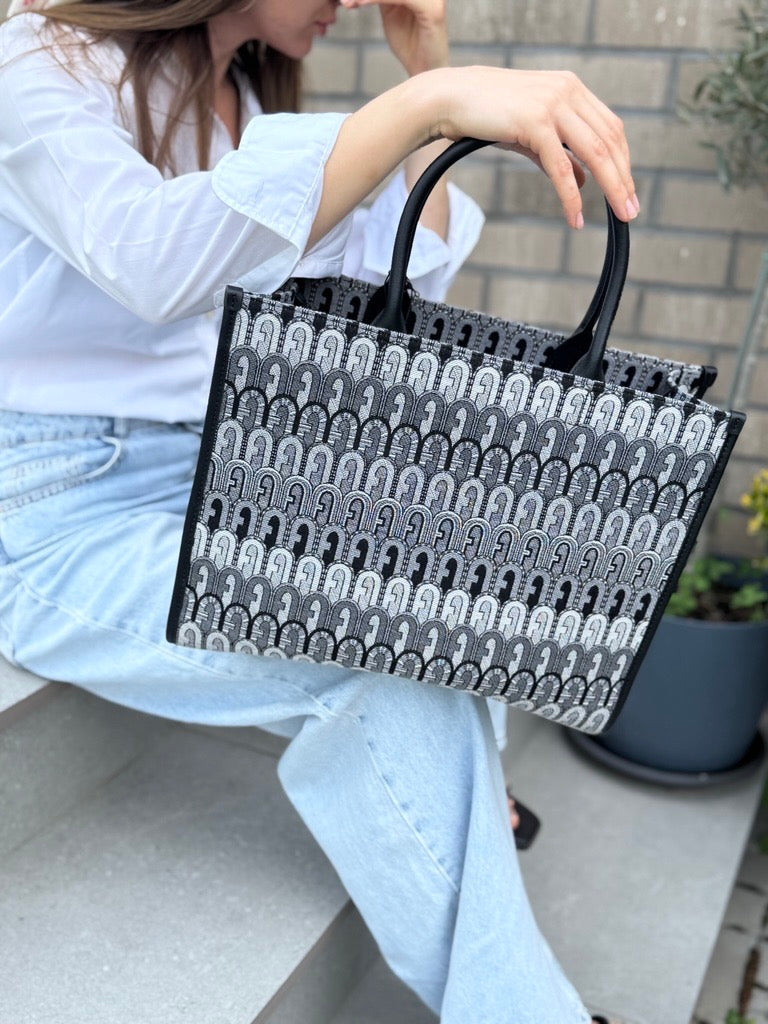 Furla Opportunity Large Jacquard | Geantă Tote Elegantă Damă
