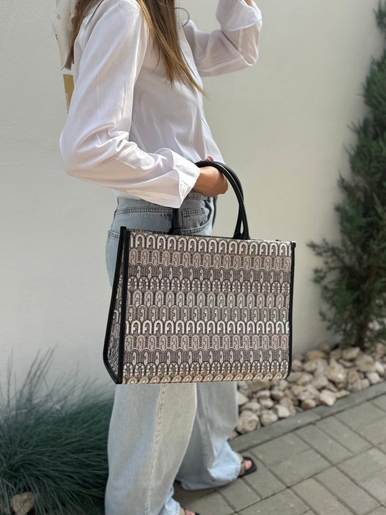 Furla Opportunity Large Jacquard | Geantă Tote Elegantă Damă