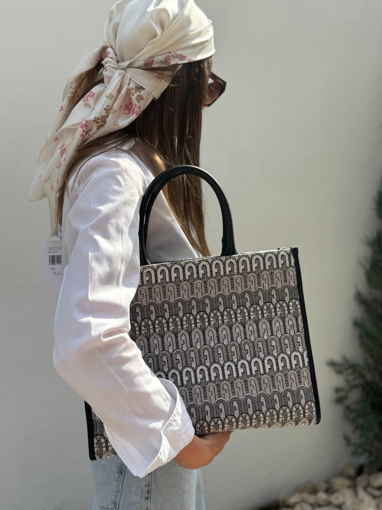 Furla Opportunity Large Jacquard | Geantă Tote Elegantă Damă