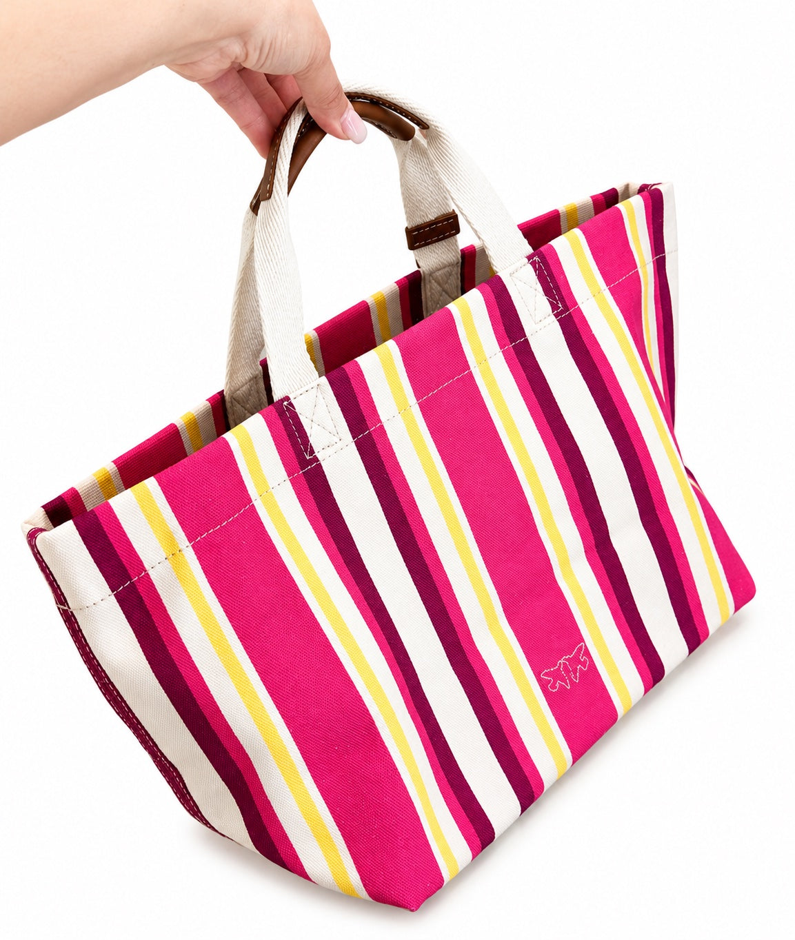Geantă shopping bag Pinko medium textil