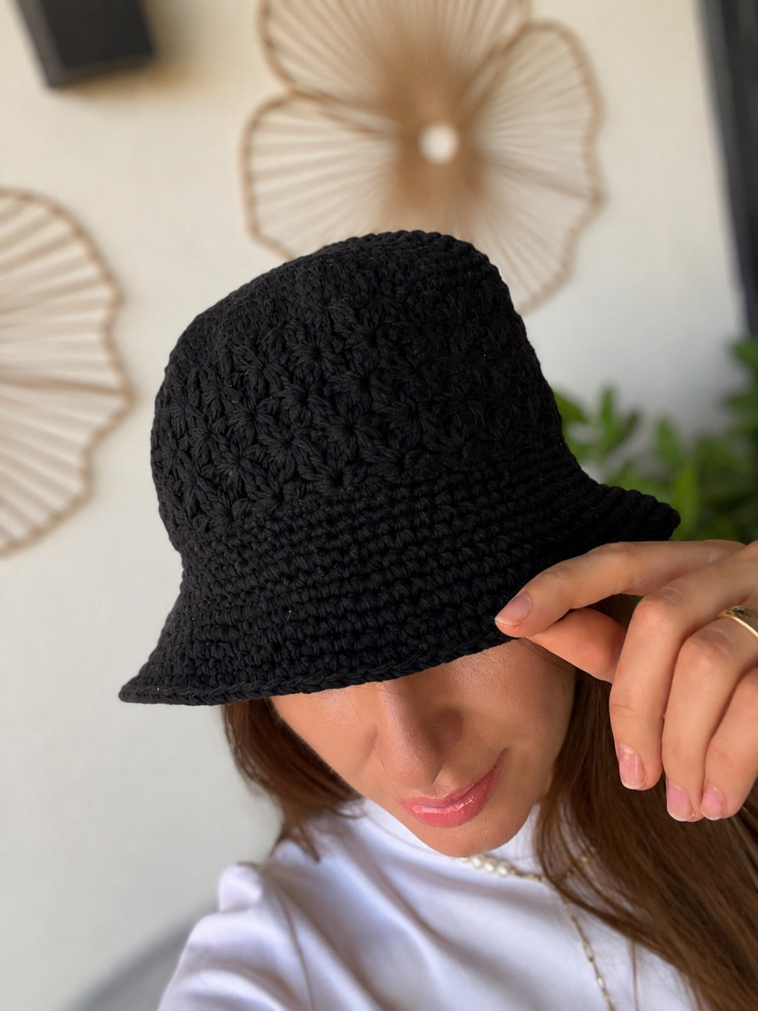 Palarie crochet Michael Kors