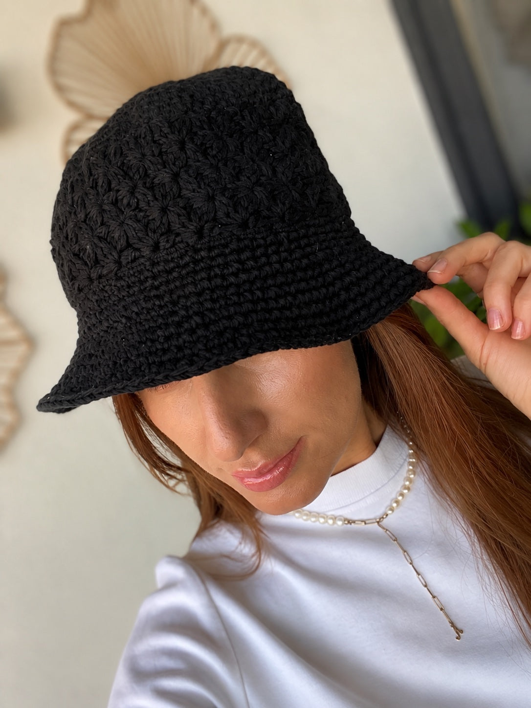 Palarie crochet Michael Kors