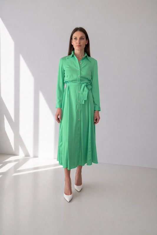 Rochie Amimone Satin Mat Pinko