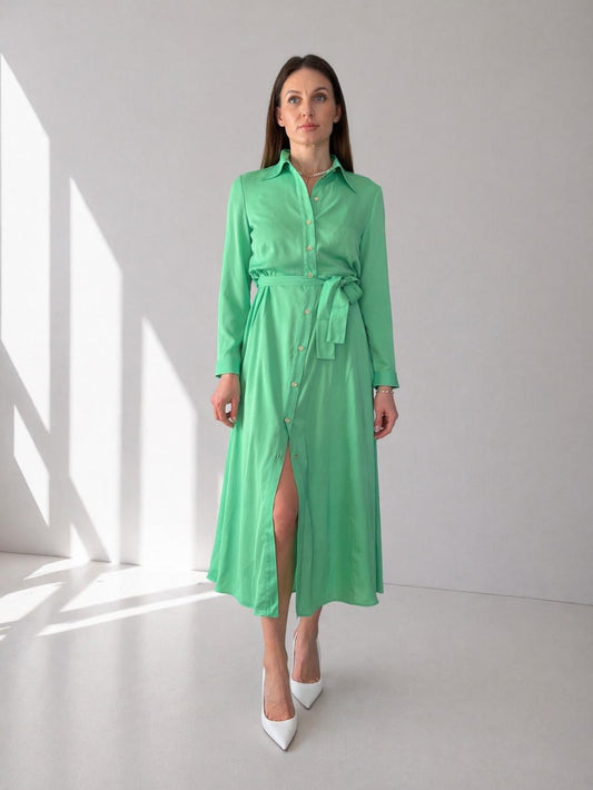 Rochie Amimone Satin Mat Pinko