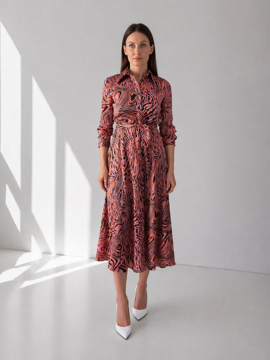 Rochie Amimone Raso Bubble Pinko