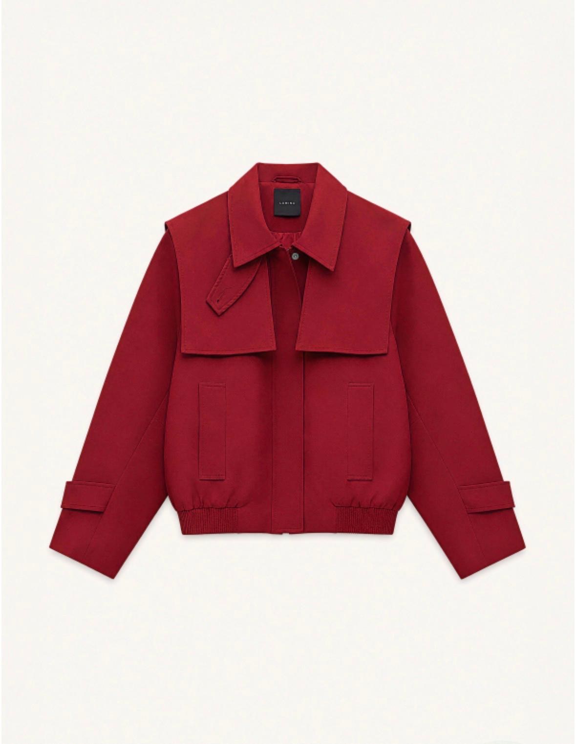 Jacheta oversized Lumina burgundy