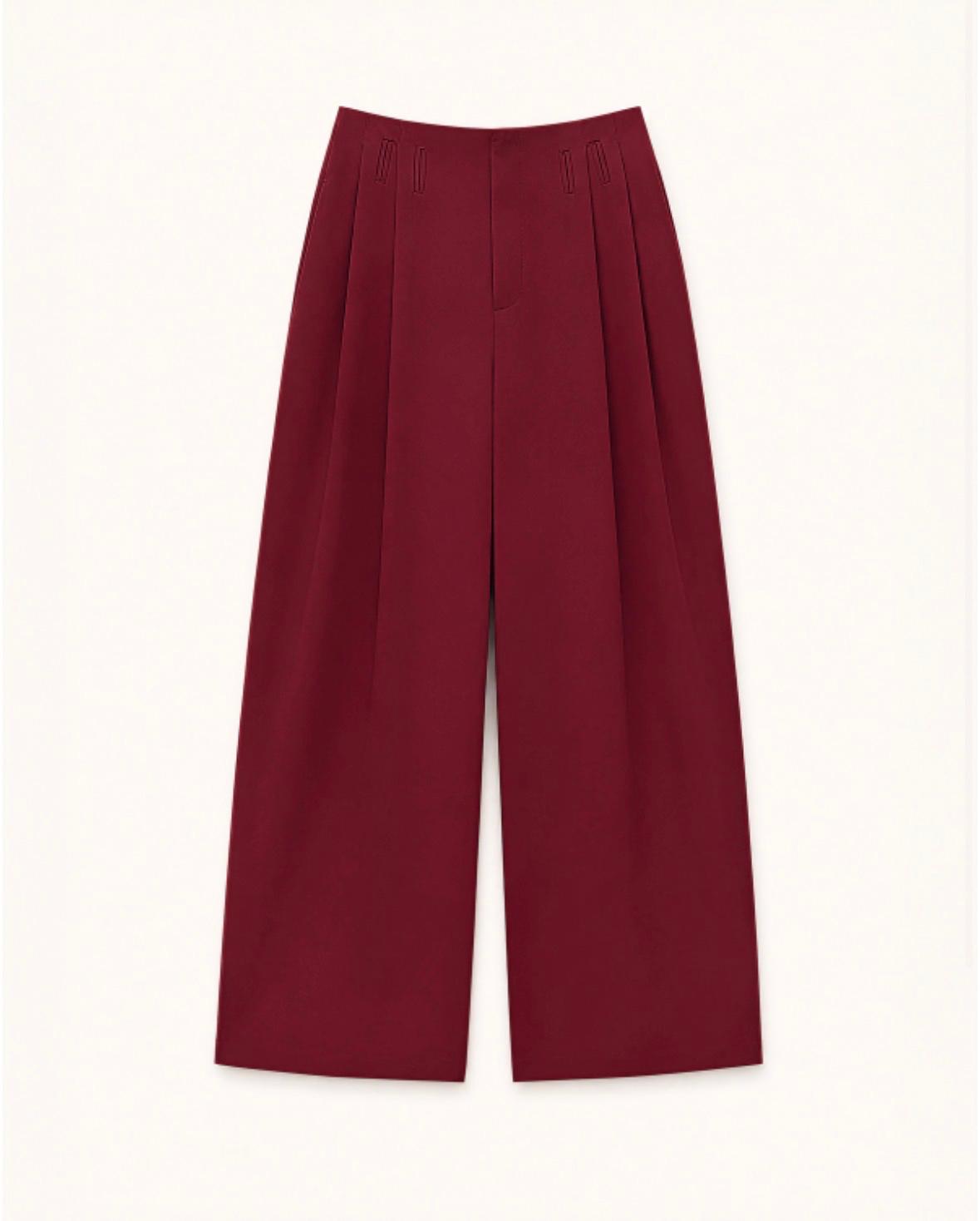 Pantalon regular Lumina burgundy