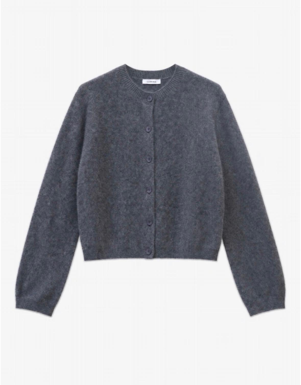 Cardigan din amestec de lana si casmir Lumina