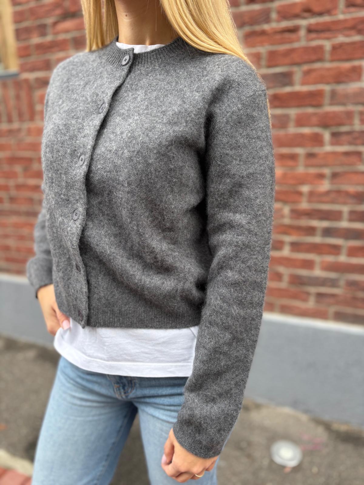 Cardigan din amestec de lana si casmir Lumina