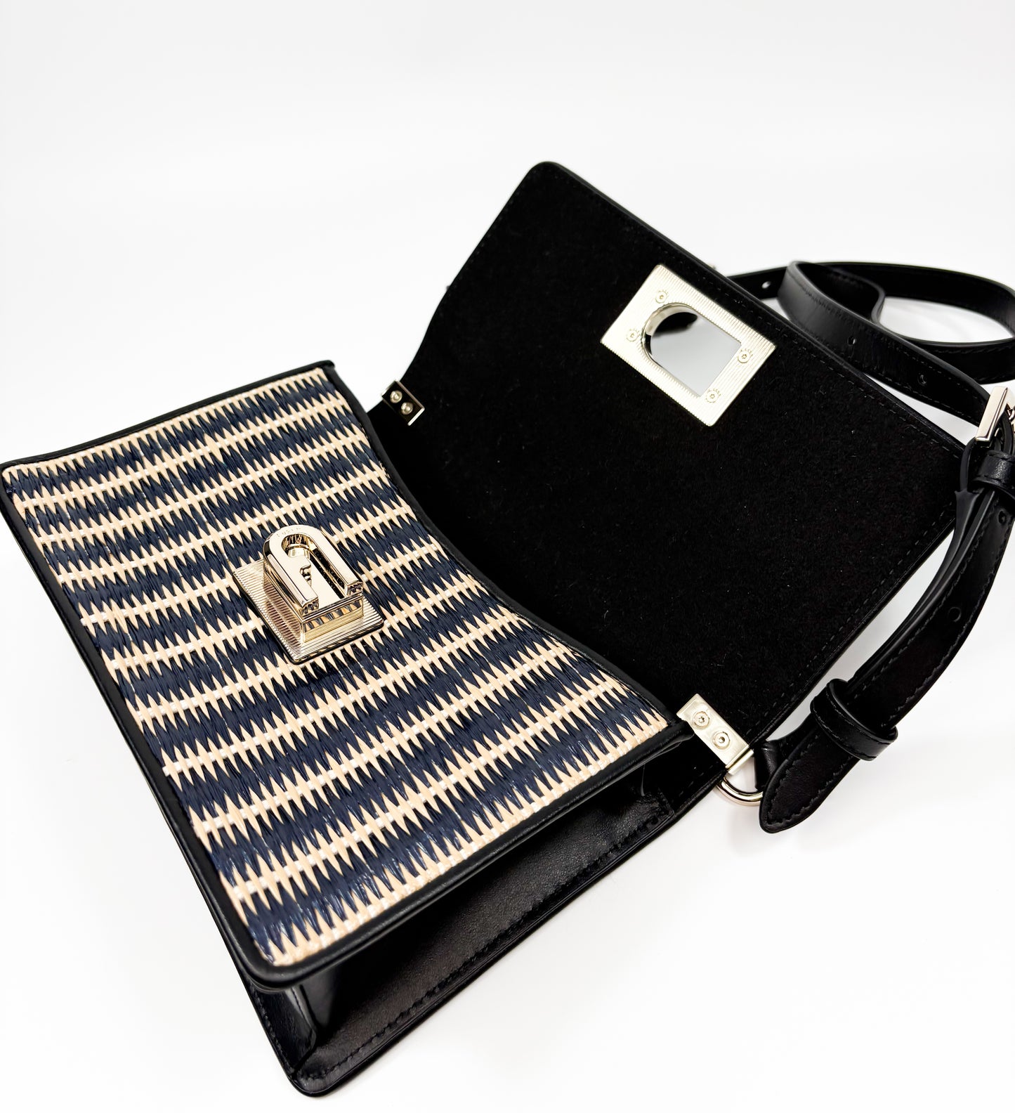 Furla 1927 mini rafia