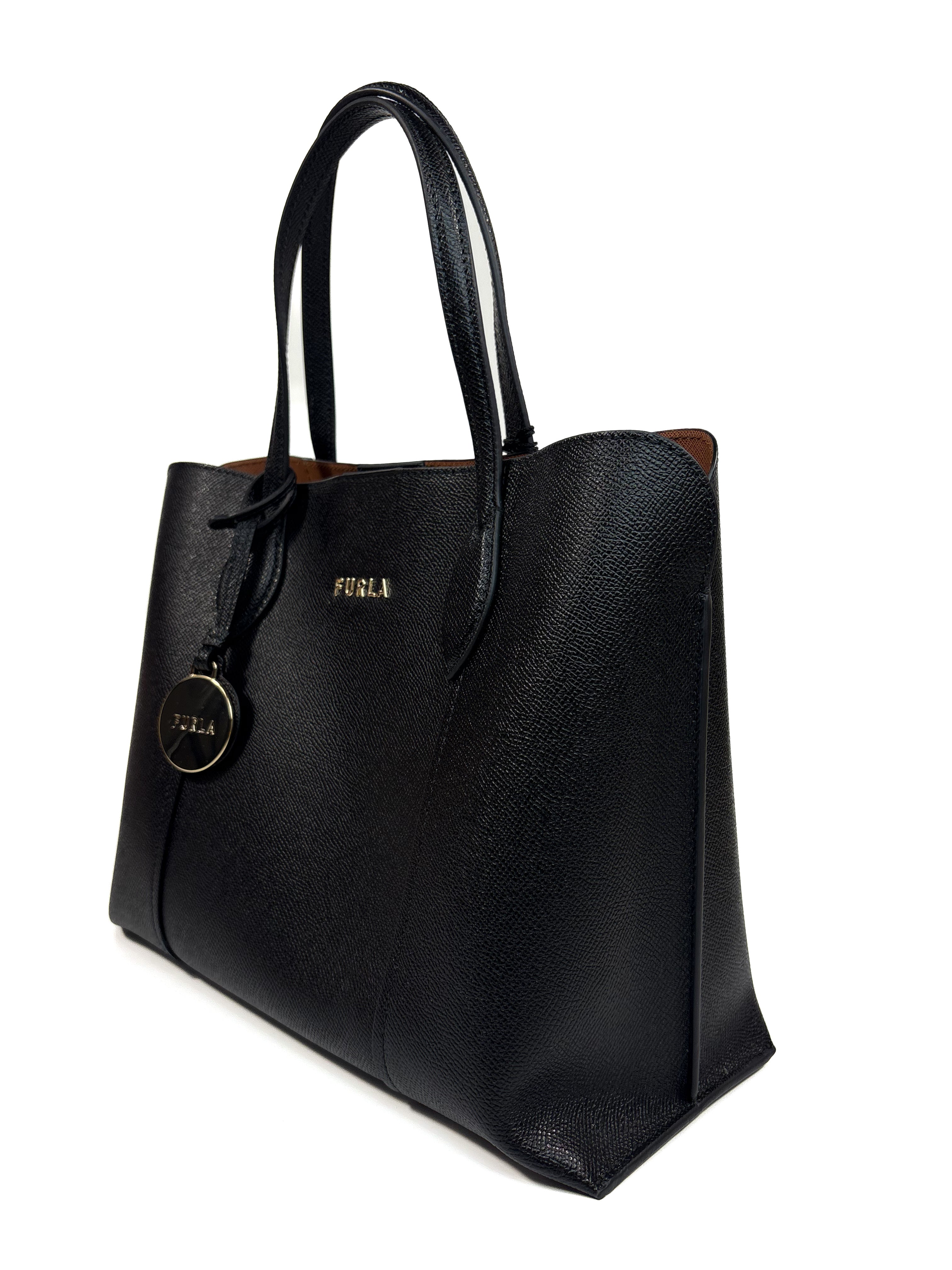 Geantă Furla Vittoria din piele,cu mânere pentru mână